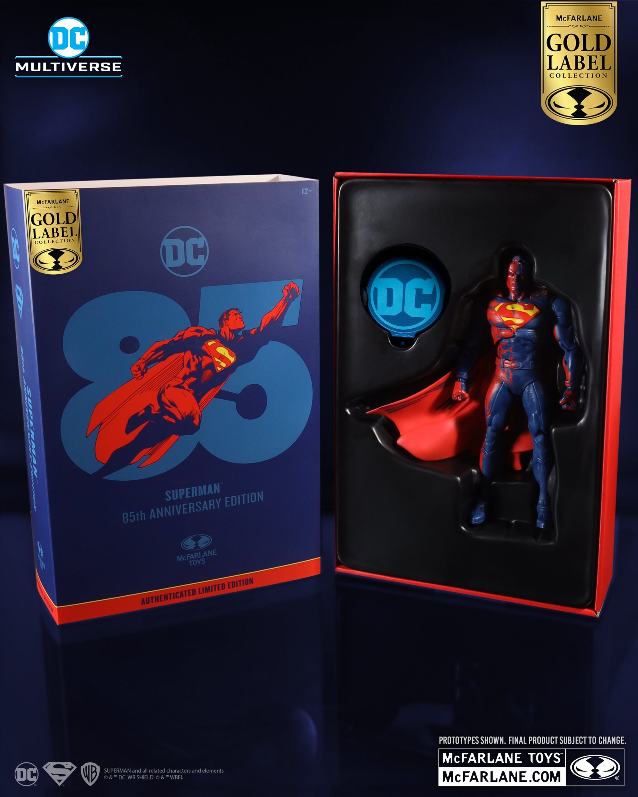 SDCC 2023: McFarlane Toys Superman 85th Anniversary Gold Label 