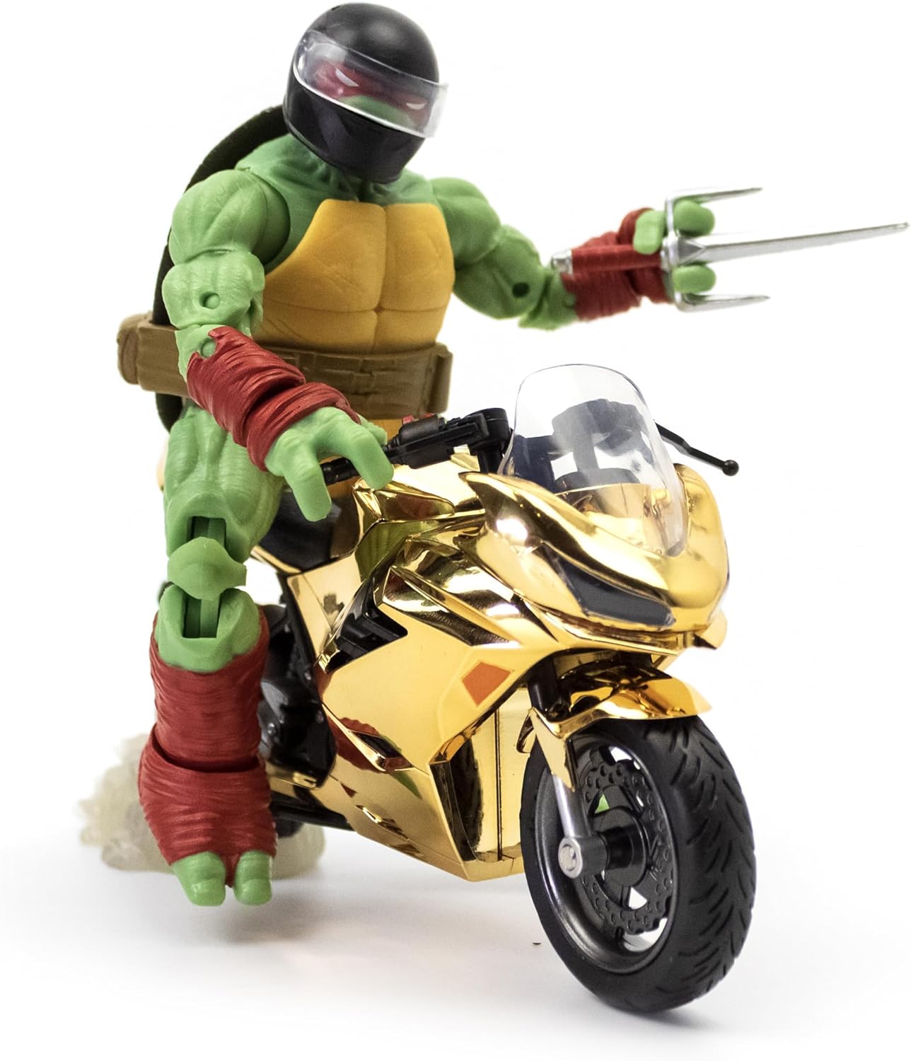 The Loyal Subjects TMNT Raphael With Gold Motorcycle SDCC 2023 