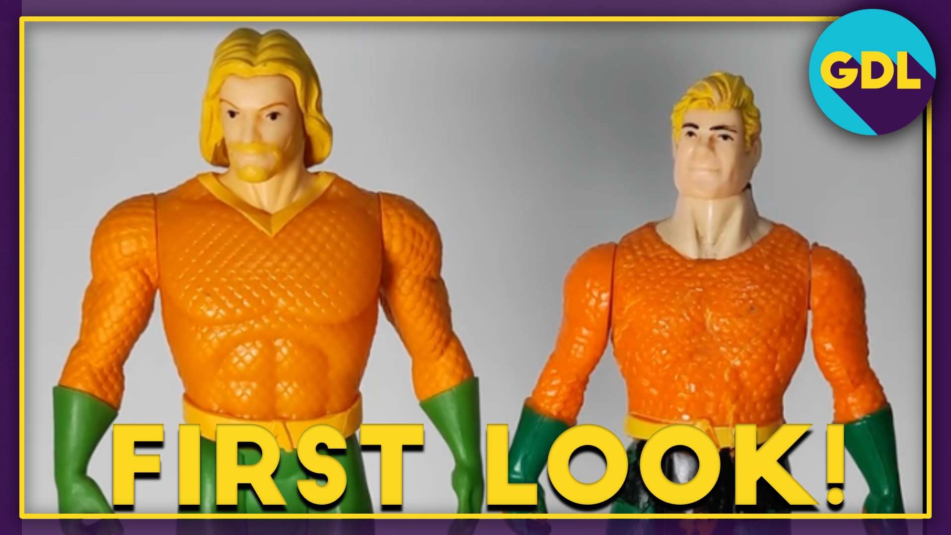 McFarlane DC Super Powers Aquaman - Figura Action 4 Pollici Con Tridente, Collezione Nostalgia Anni '80