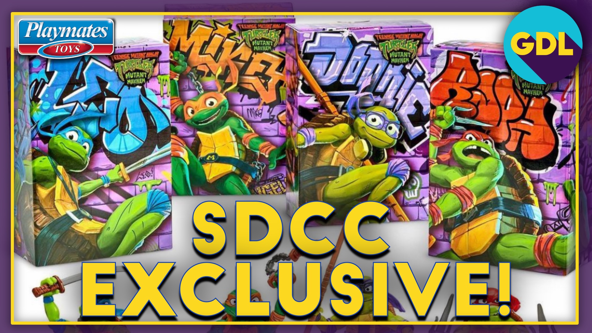 SDCC Exclusives Playmates Toys TMNT Mutant Mayhem Figures Geek. Dad. Life.