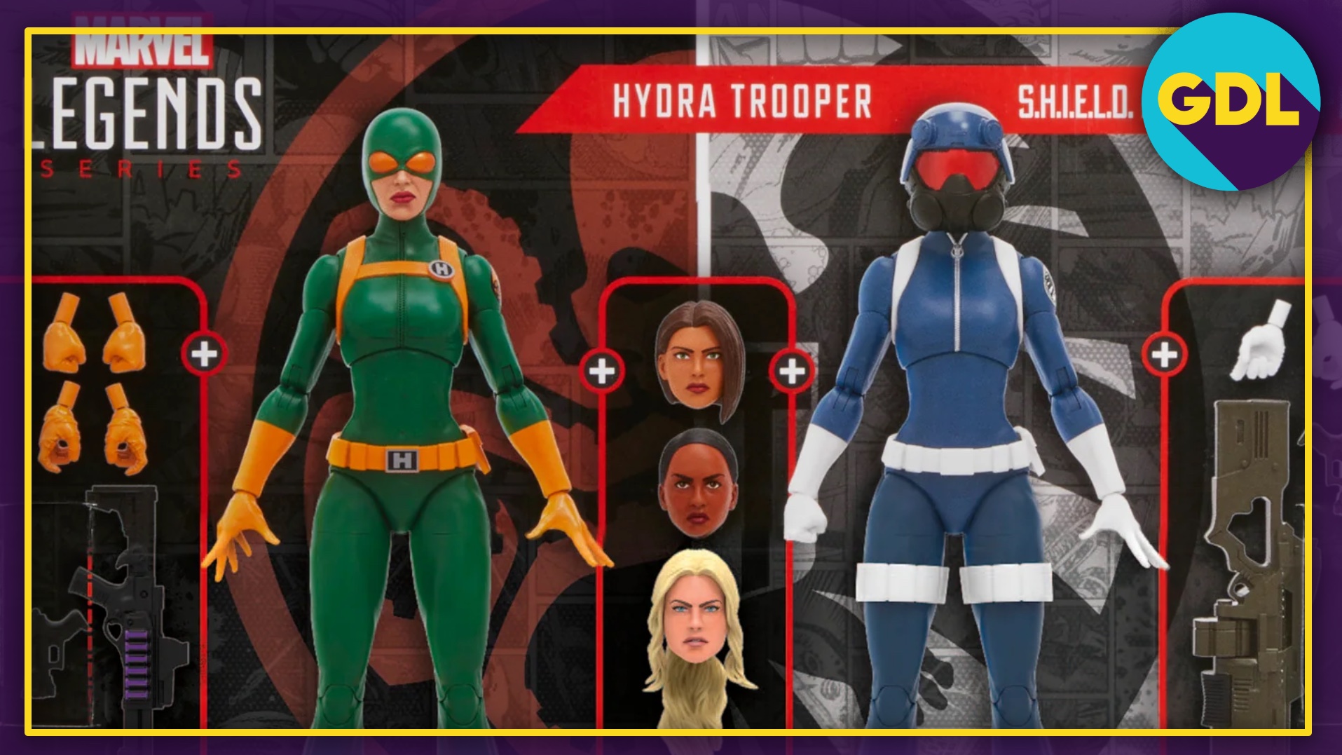 Hasbro Marvel Legends Series S.H.I.E.L.D. Agent Trooper And Hydra ...