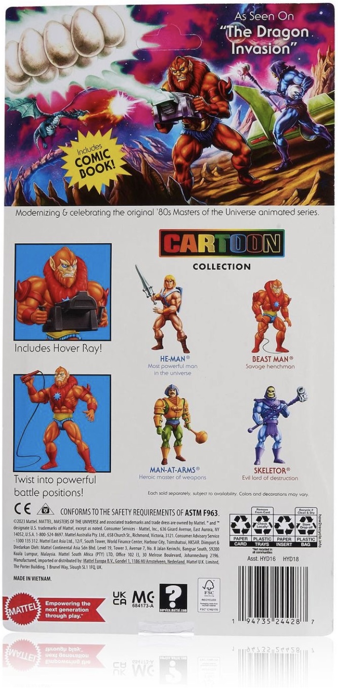 Artwork Packaging Revealed for MOTU Origins Cartoon Collection Beast ...